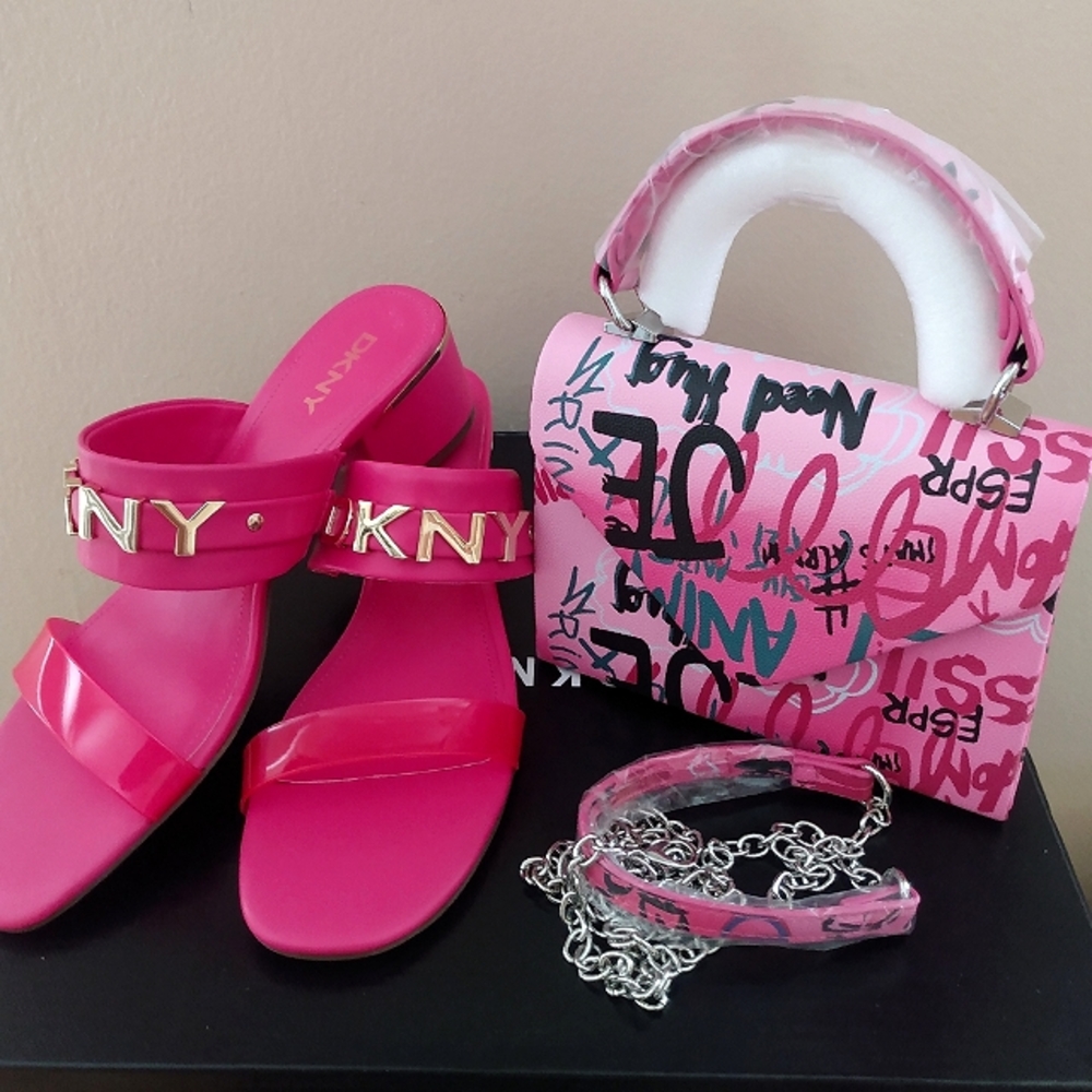 Pink Graffiti Print Mini Crossbody Shoulder Bag Handbag Purse